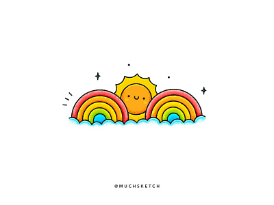 Rainbow sun 🌈 🌞