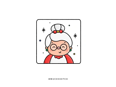 Mrs. Claus 🤶 affinity designer cartoon character design christmas cute female character flat grandma granny hairstyle holidays illustration illustrator merry mrs claus people procreate santa claus vector winter