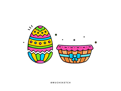 Easter egg and basket 🪺 + 🧺