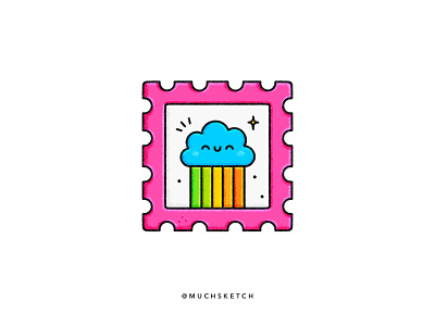 Rainbow rain 🌈 + 🌧 affinity designer character design character drawing cloud colorful cute happy icon illustration illustrator lgbt love is love muchminis pride procreate rain rainbow smile stickers vector