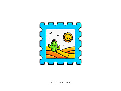 Desert 🌵 affinity designer cactus character design cute desert design drawing dunes graphic heat hot illustration illustrator muchminis procreate sand stamp summer sun vector