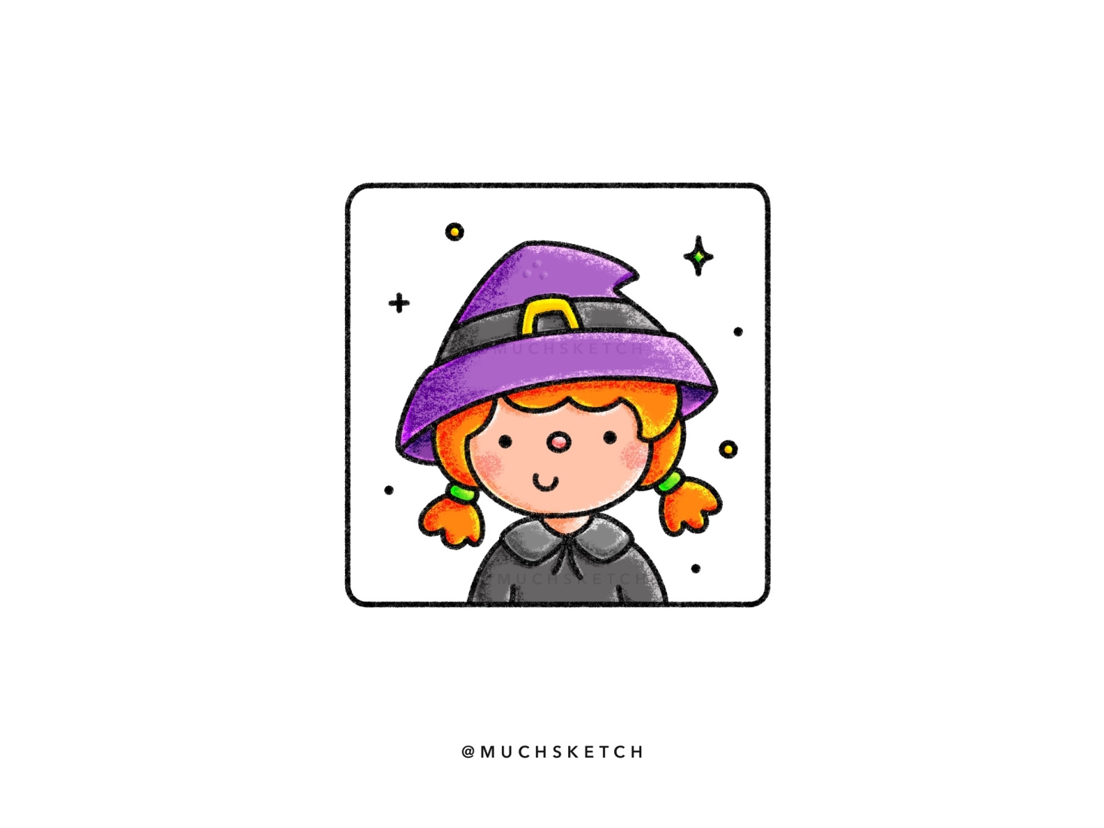 Little witch 🧙‍♀️ by Gaia / @muchsketch on Dribbble