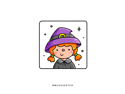 Little witch 🧙‍♀️ affinity designer character design costume cute flat ghost girl character halloween holiday icon illustration illustrator monster potions procreate spooky trick or treat vector witch witch hat