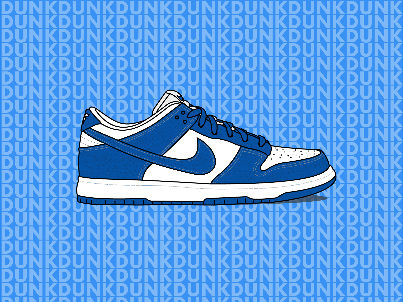 Nike SB Dunk low illustration by Byron Sweetman on Dribbble