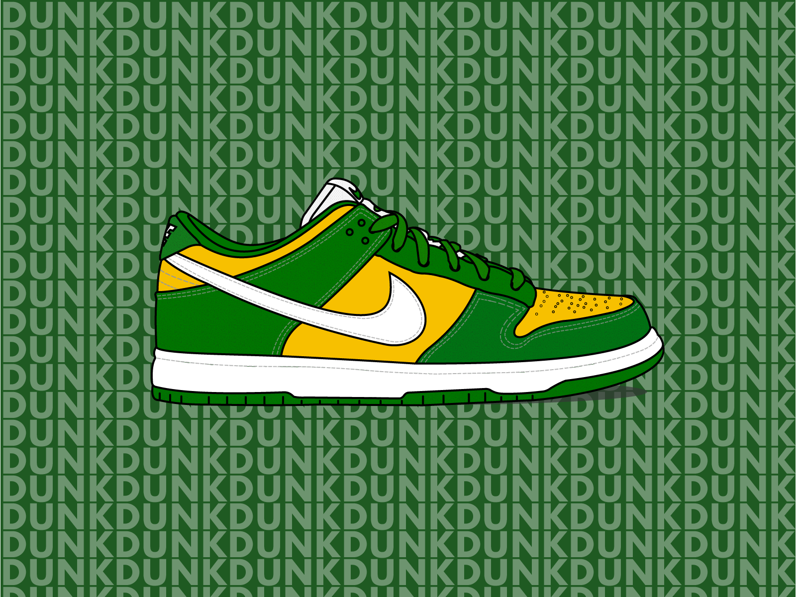 Nike Sb Dunk Low Illustration By Byron Sweetman On Dribbble