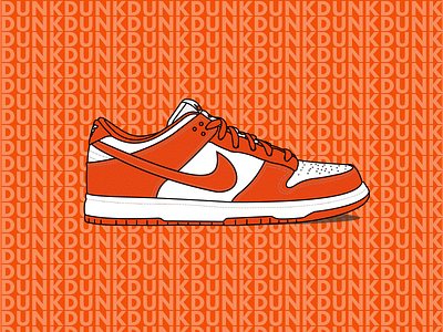 Nike SB Dunk low illustration by Byron Sweetman on Dribbble