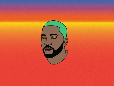 Frank Ocean illustration adobe illustrator design frank ocean illustration line art