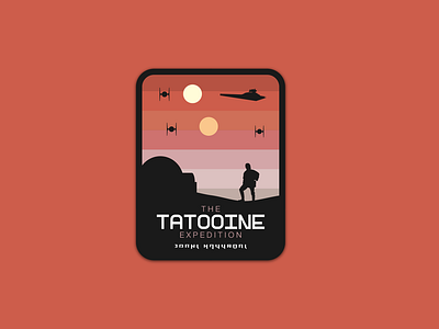 The Tatooine Expedition badge - Dribbble weekly warm-up