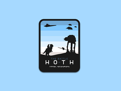 The Battle of Hoth - A Star Wars badge