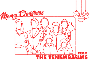 MERRY CHRISTMAS FROM THE TENENBAUMS - Dribbble Weekly Warm-up 14