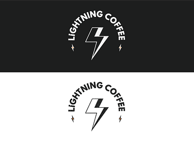 Lightning Coffee logo adobe illustrator branding design grain logo logo design minimalist logo typography vector