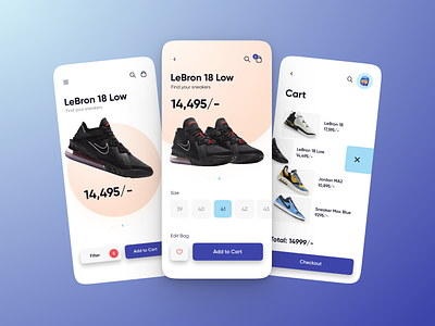 Nike Shoe Mobile App app design designer ecommerce ecommerce app iphone mobile mobile app mobile app design nike product product design shoe shoes shoes app ui ui design ux ux design ux designer