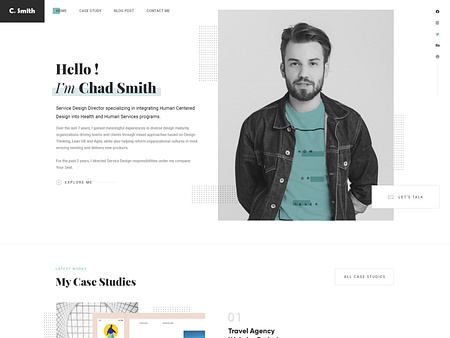 Personal Portfolio Template by Ruhul Amin on Dribbble