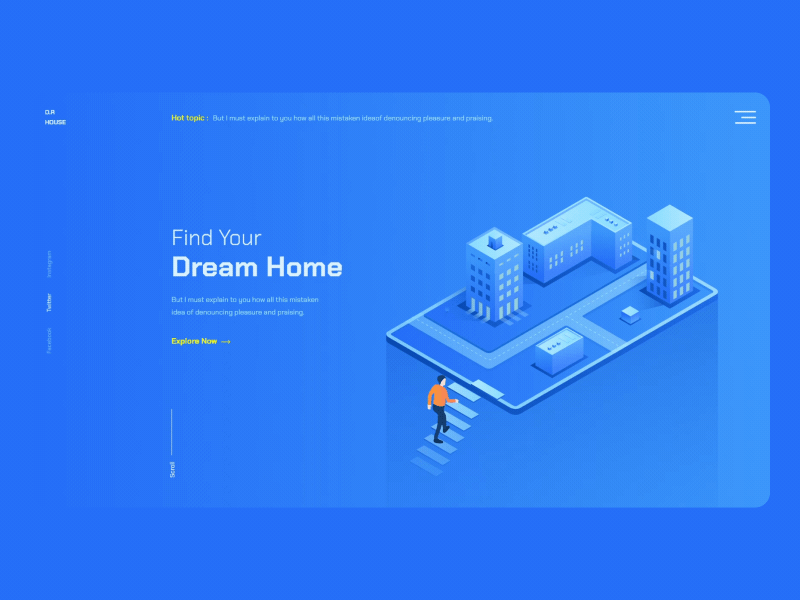 Find home/House Rent digital agency dream home house landingpage rent sale ui web web design webdesign