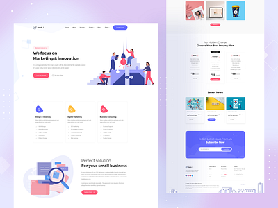 SEO / Digital Agency Landing Page by Ruhul Amin on Dribbble