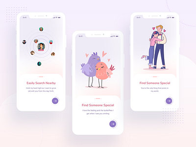 Onboarding screens