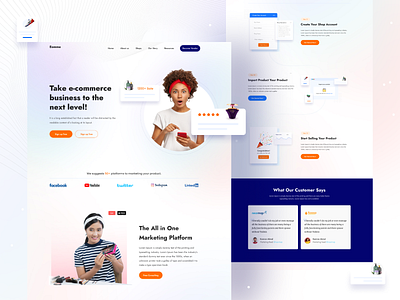 Ecommerce Website Landing page