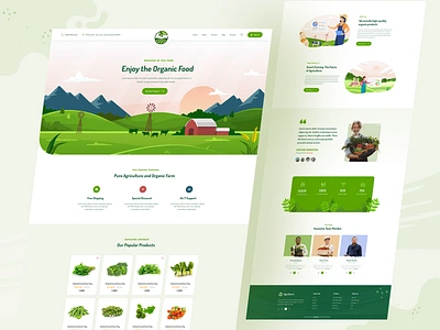 Farming Website agriculture farming landing page ui uidesing website