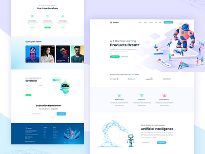 Artificial Intelligence Landing Page