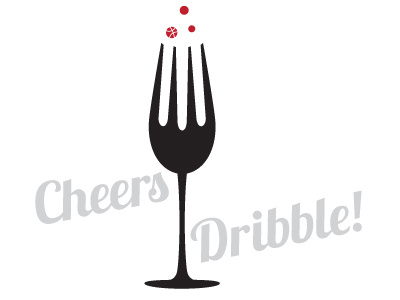 Cheers Dribbble cheers dribble food glass icon logo wine