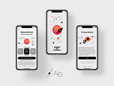 Test and Connect App app branding design icon identity illustration logo speed ui ux vector