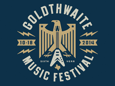 Goldthwaiteshirt2 eagle festival gmf goldthwaite logo music rock seal