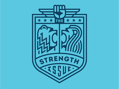 The Strength Issue Seal Two 828 badge bear fist lion strength