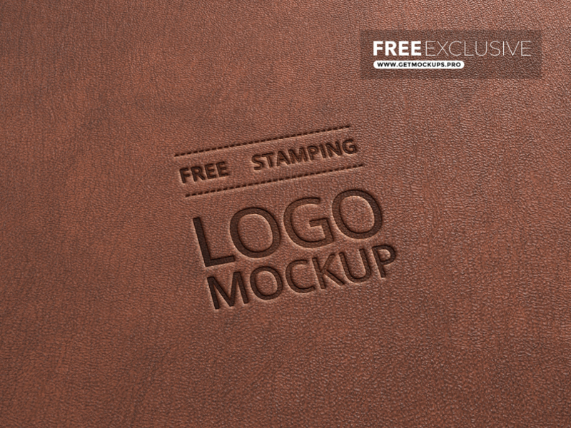 Download Free Leather Stamping Logo PSD Mockup by Get Mockups on ...