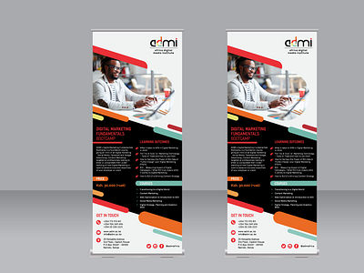 ADMI Rollup Design branding branding design graphicdesign rollup banner