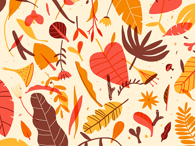 Autumn autumn colors design fall illustration leaves nature pattern plants seasons