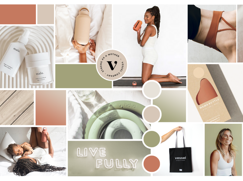 Mood board mothers, women in fitness by Carly Clark on Dribbble