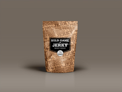 Venison Jerky food jerky logo package texas venison western