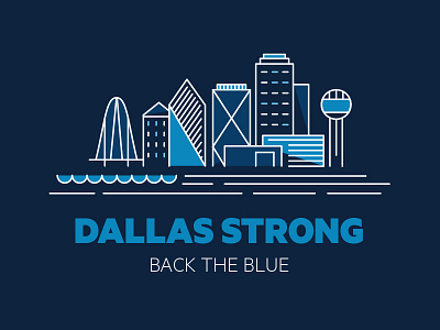 Dallas Strong blue city dallas pray strong texas