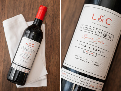 Wine Bottle Label Design