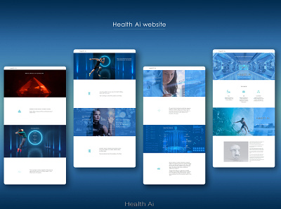 Website for Health Ai graphic design interaction design invisionstudio photoshop prototype ui ux visual design web design website