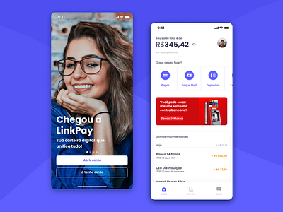 LinkPay account banco 24 horas bank hackathon megahack shawee wallet wallet ui