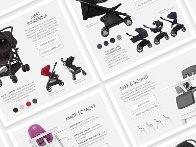 Baby Gear Quality Guides guides interface landing pages web