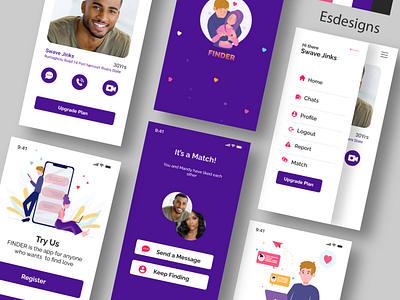 DATING APP dating app design ui ux