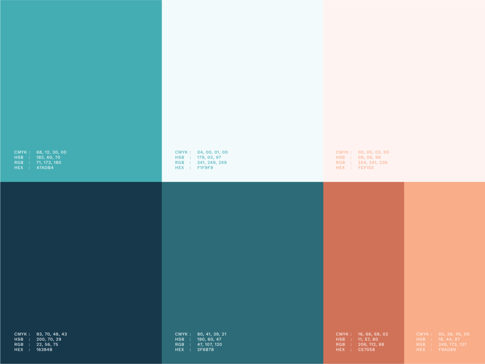 Abode Color Scheme by Alec Gilbertson for Foreword Co. on Dribbble