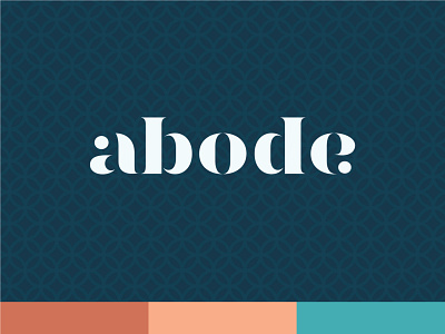Abode boutique brand branding clean color concept design icon identity illustrator lettering logo love minimal simple typography vector