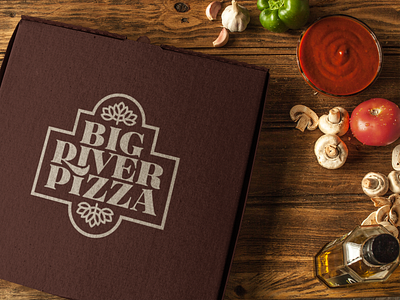 Pizza Box Mockup brand branding cardboard design food icon identity ingredients logo minimal mockup portable restaurant sauce simple symbol to go typography