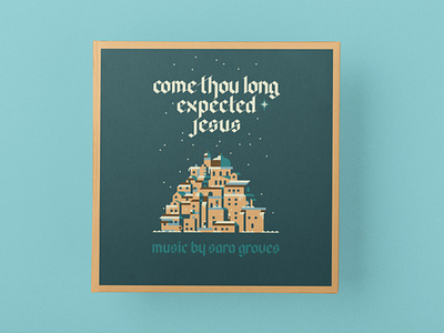 Concept 1 album bible blue brand branding cd christmas city cream design identity illustration jerusalem love melody music song tan teal typography