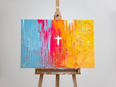 Easter 2017 church cross easter grace graphic jesus life love paint peace sermon vibrant