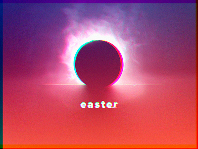 Easter 2018 brand branding chromatic church design easter jesus love pink purple tomb vibrant