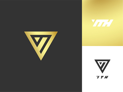 YTH brand branding church design gold icon identity illustrator logo triangle typography vector youth youth group