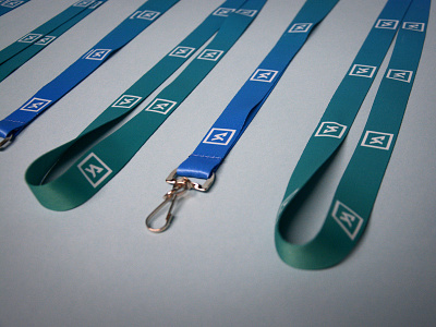 YA Lanyards adult blue box brand branding chain church design gradient group icon identity logo love mint sport square turquoise vector young