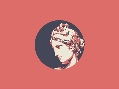 Athena brand branding design greek icon identity illustration illustrator sculpture statue tritone vector