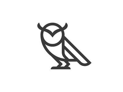 Owl 2 barn bird brand branding design fly graphic icon identity illustrator logo silhoutte vector