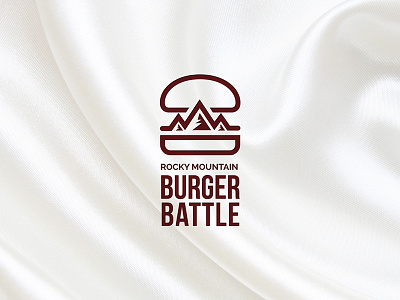Rocky Mountain logo Design brand burger creative logo mountain negative space simple