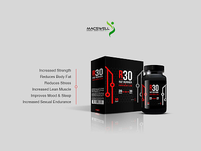 Macswell Bottle Label Design bottle design label mockup nutrition supplement weight loss